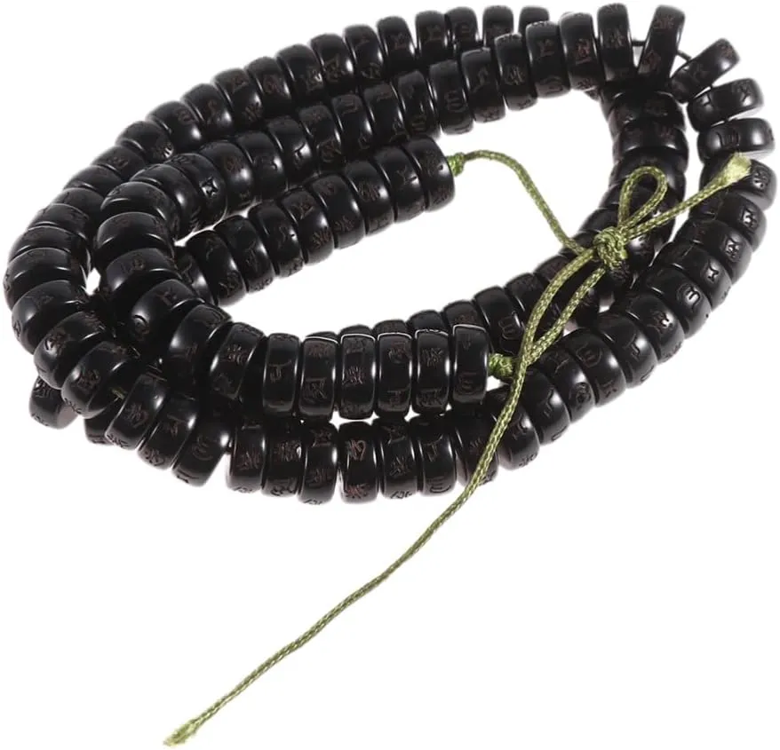 10x4 Coconut Shell Buddha Beads Bracelet Handmade Friendship Bracelet Buddha Beads Bangle for Women Men