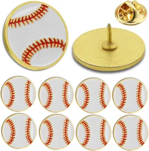 12/24/50/100Pcs Baseball Sports Enamel lapel Pin School Sports Pins For Student School Backpack Hat Decor