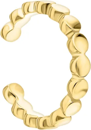 14k Gold Bead Ball Ear Cuff, Tiny Bobble Cartilage Wrap Earring, Midi Cuff for Daily Wear, Dainty Gift for Her.