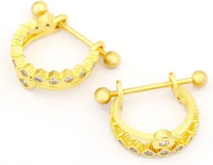 18G Nipple Piercing Jewelry, Surgical Steel Nipple Bars Clicker Nipple Barbell For Women Men 14mm, Gold and Silver, Set of 2 Pieces