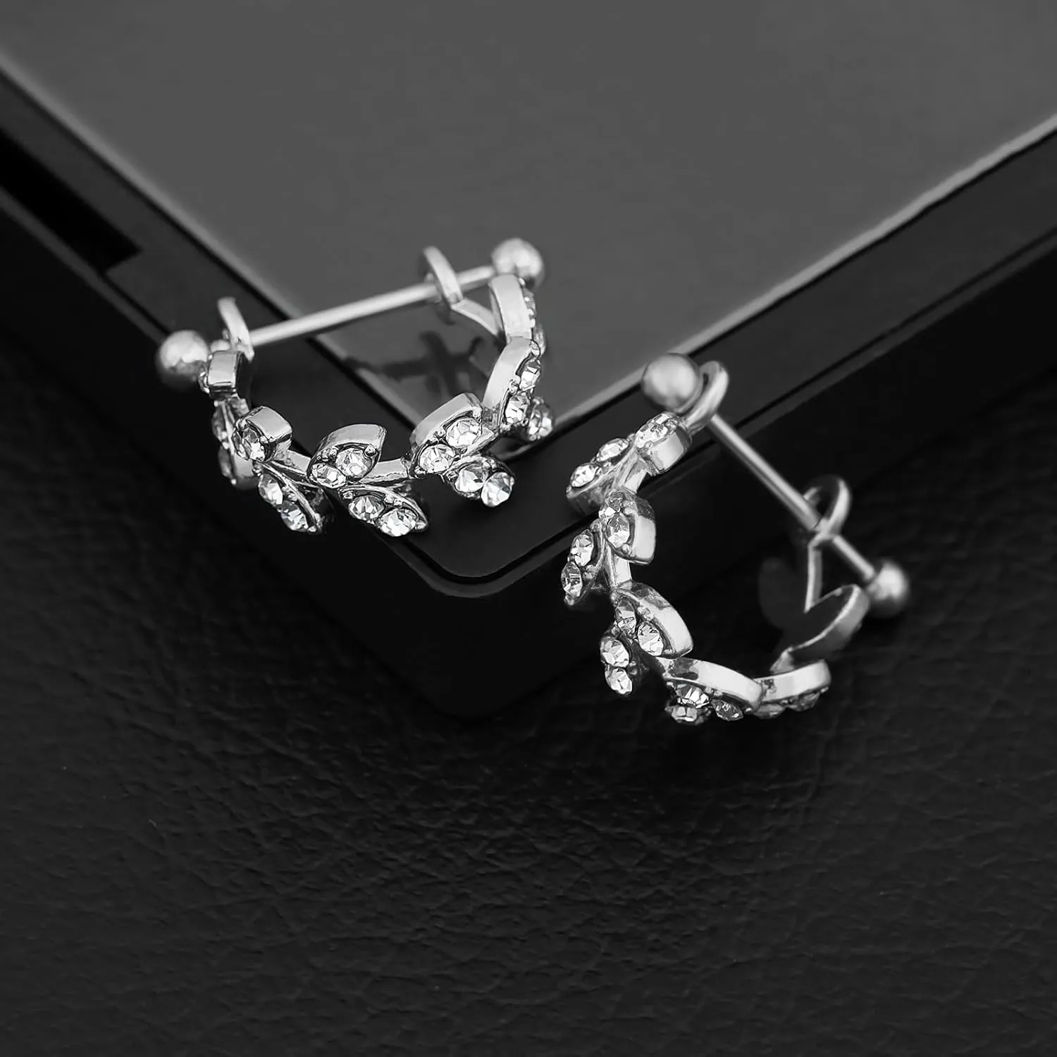 18G Nipple Piercing Jewelry, Surgical Steel Nipple Bars Clicker Nipple Barbell For Women Men 14mm, Gold and Silver, Set of 2 Pieces