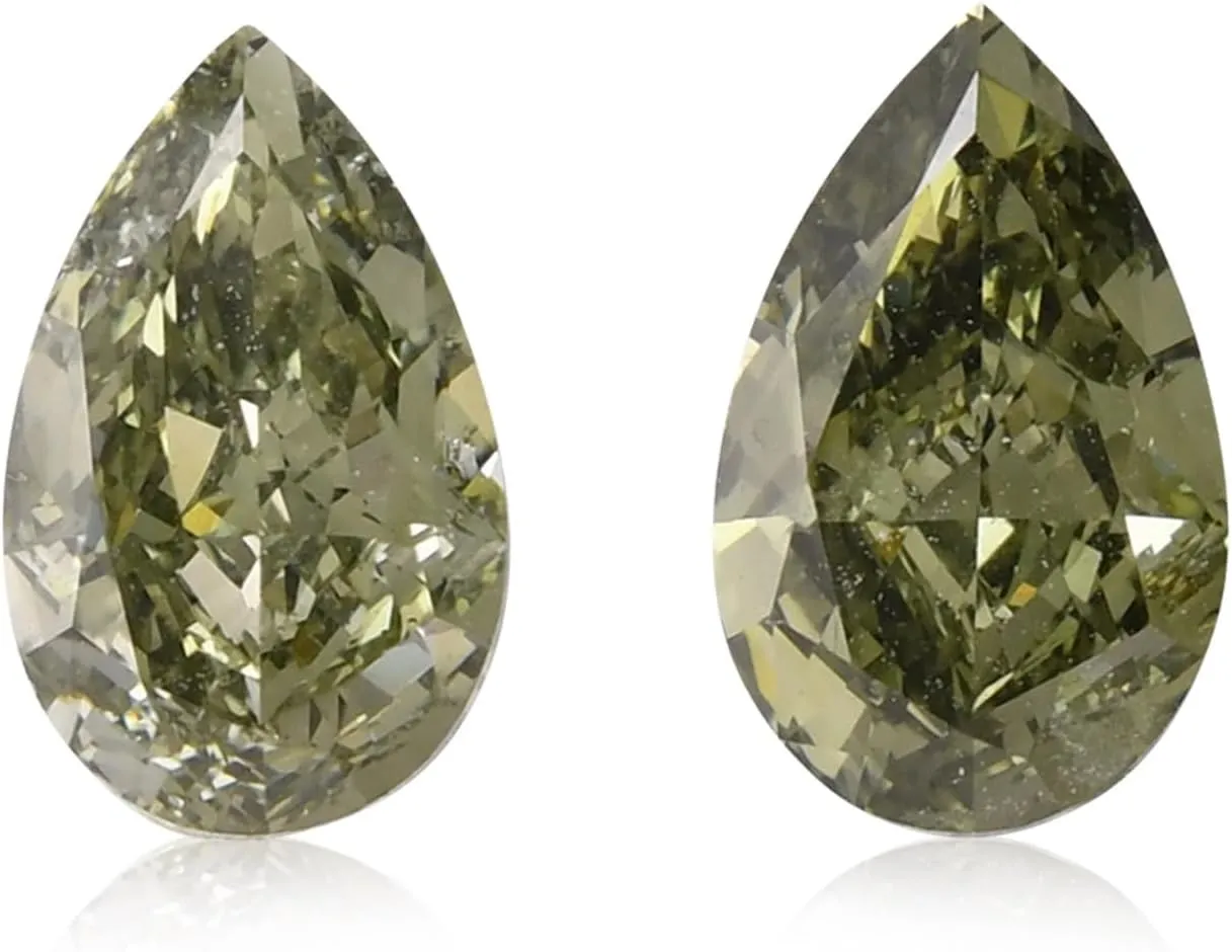 2.02 Carat Natural Green Loose Diamond Pear Shape, SI2, GIA Certified Loose Stone Fancy Gift For Personalized Jewelry Handmade Jewelry Gift For Her Diamonds For Jewelry Making Rare Gift For Her