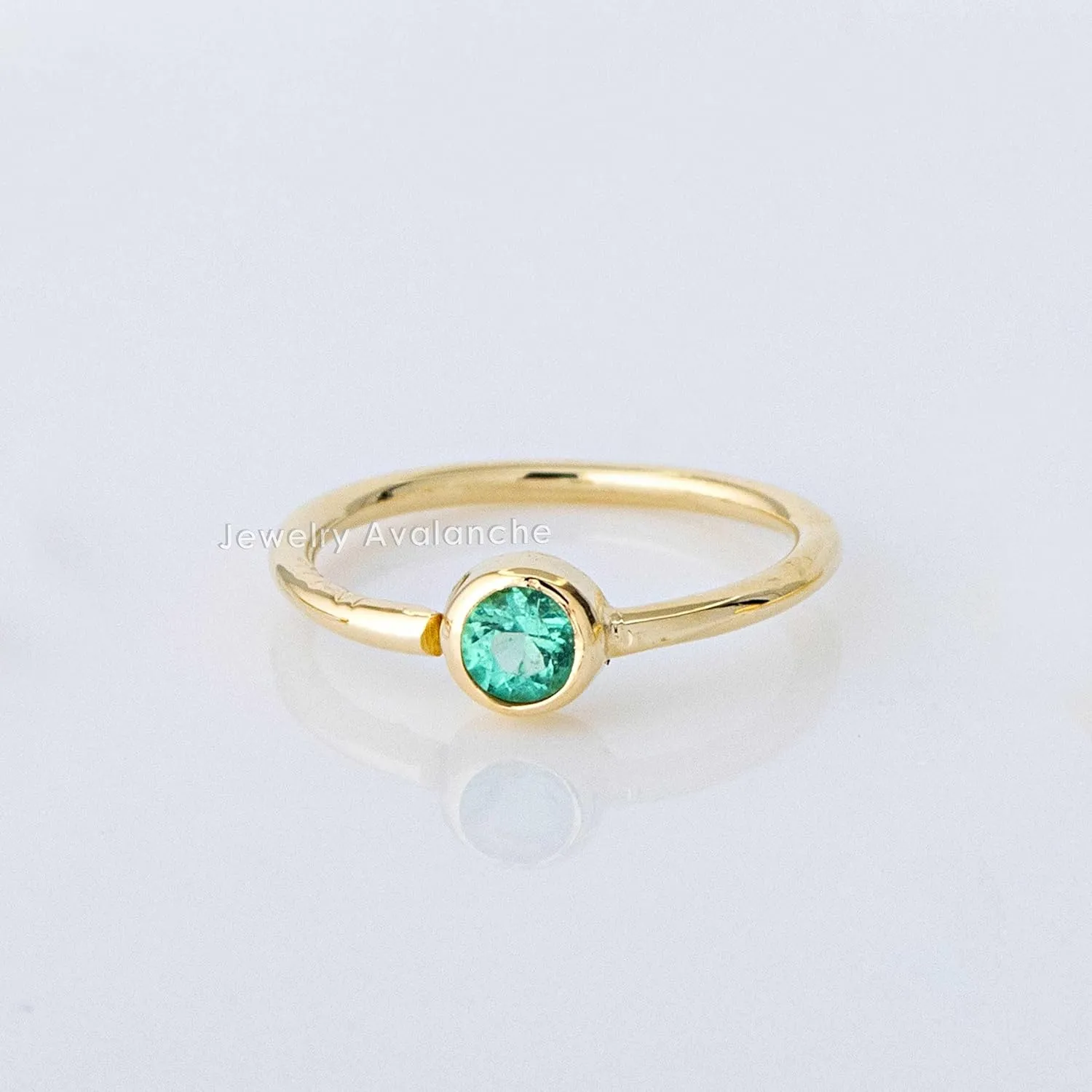 20G 14K Gold Emerald Nose Hoop Ring 0.015-0.11 carat Bezel Set Emerald 8mm Twist-open Nostril Ring Cartilage Hoop Tragus Ring Unisex