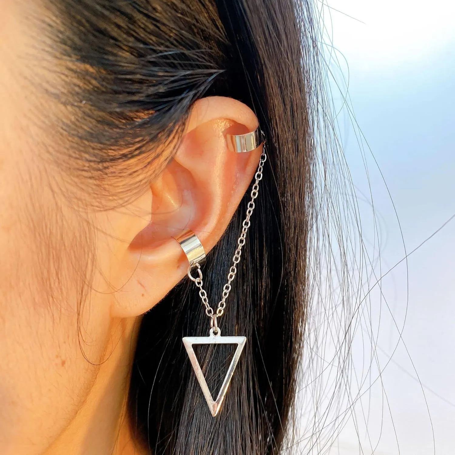 22Pcs Ear Cuffs Set for Women, No Piercing Cuff Earrings Chain Wrap Earrings Tassel Clip On Ear
