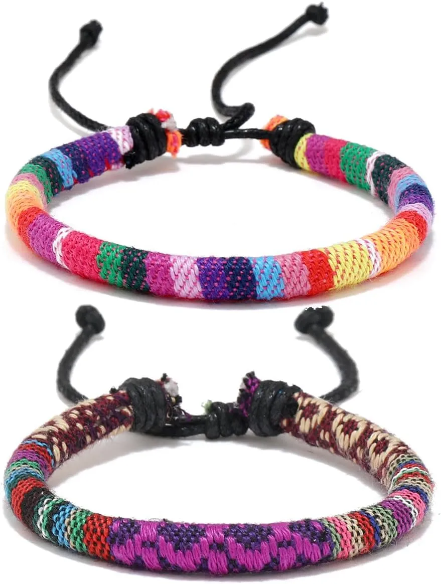 24PCS Boho Beaded Anklet for Women - Colorful Elastic Ankle Bracelet - Handmade Adjustable African Beach Anklets - Boho Style for Girls