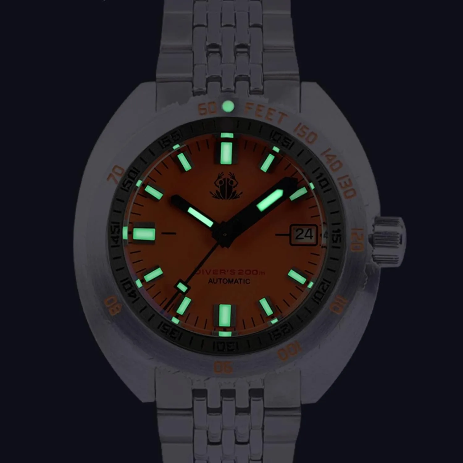 43mm Automatic Watch Sapphire Crystal Luminous NH35A Movement SUB 300T Diving Watches for Men 20ATM Waterproof