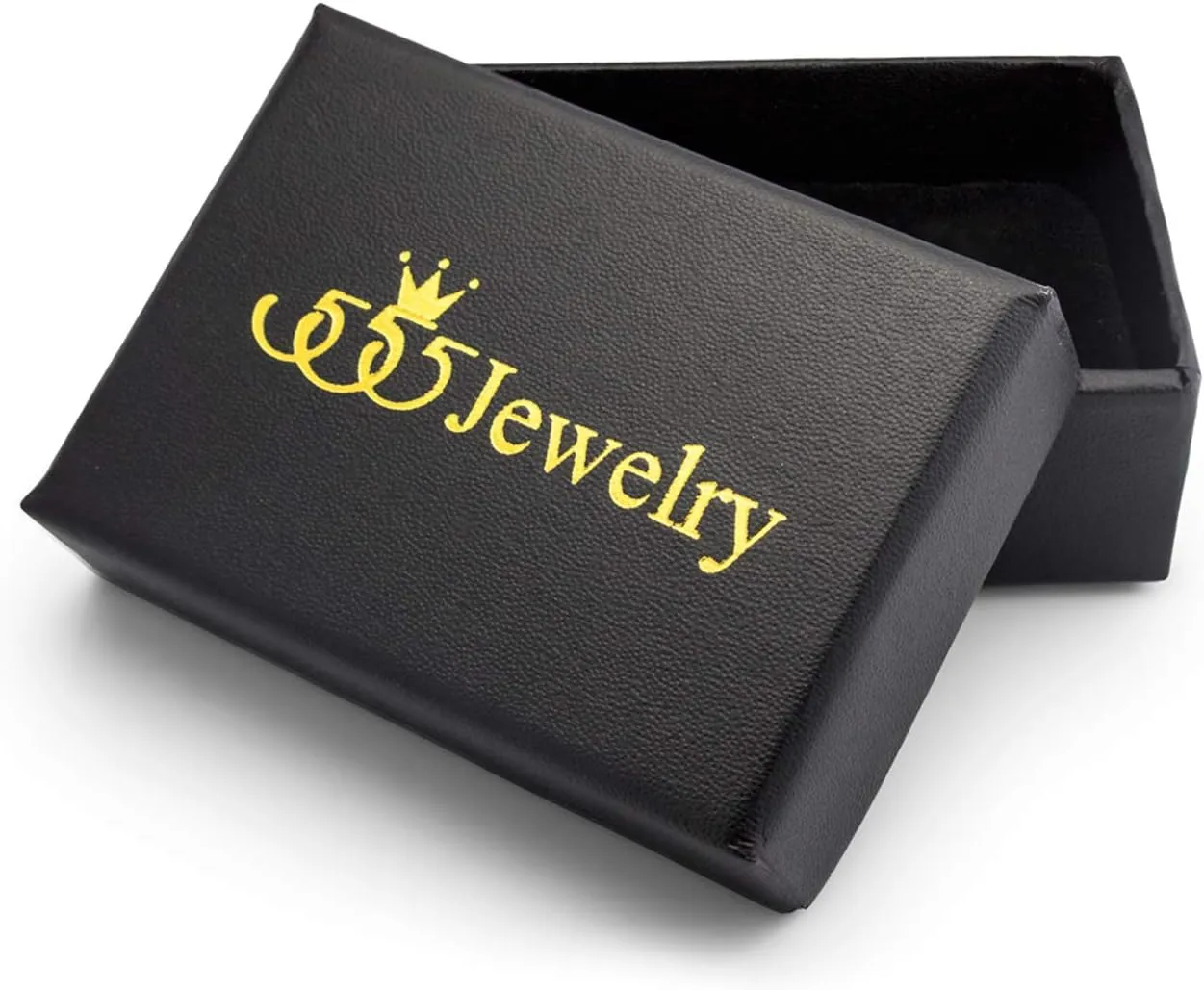 555Jewelry Stainless Steel Magnetic Clasp Braided Brown & Black Leather Bracelet for Men