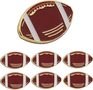 6/12/50/100Pcs Football Sports Enamel lapel Pin School Sports Pins For Student School Backpack Hat Decor