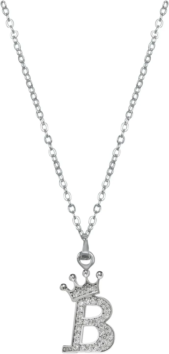 925 Sterling Silver Gold Plated Pendant Necklace for Women Initials Letter Necklace for Gril Party Prom Accessories for Her