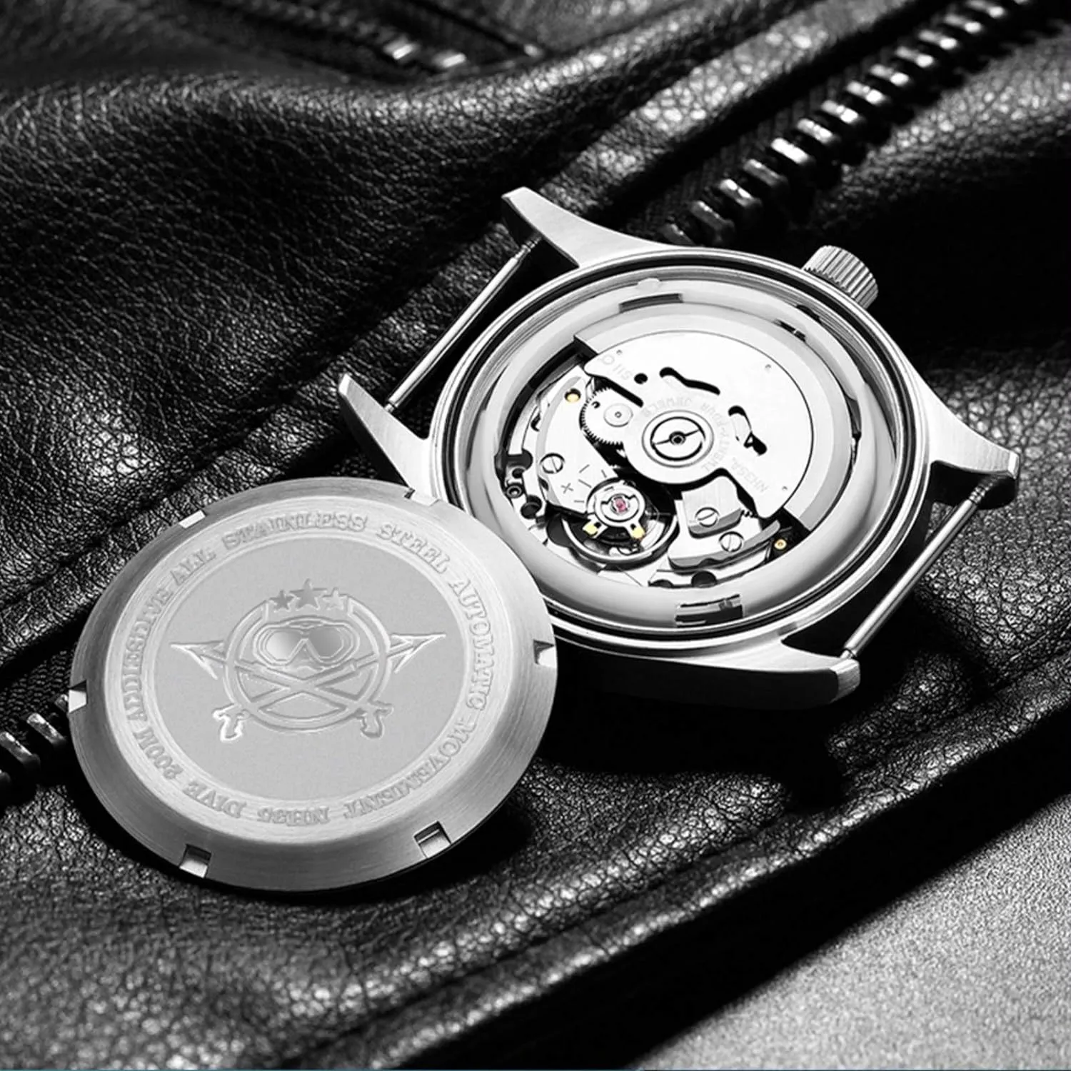 ADDIESDIVE Automatic Watches for Men Stainless Steel NH35A Movement Diver 200 M Luminescent Dial
