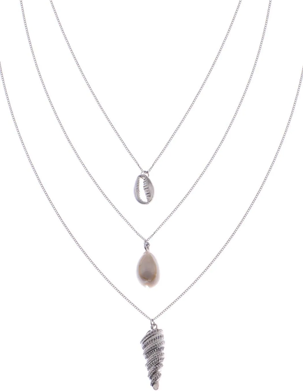 Alilang Women's Boho Layered Multi Chain Dangle Drop Charm Beach Pendant Necklace
