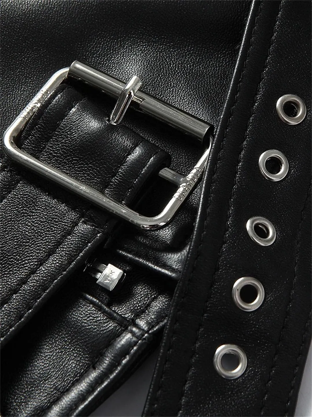 Autumn Off Shoulder Soft Faux Leather Jacket Women Zipper Long Sleeve Belt
