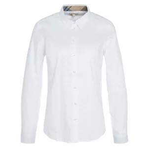 Barbour Derwent Ladies Shirt - White/Primrose Hessian
