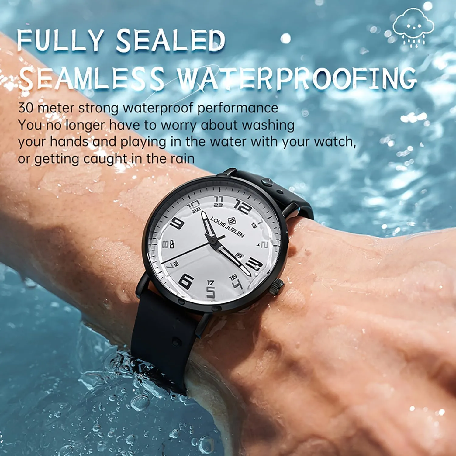BESTKANG Minimalist Digital Men's Quartz Watch Waterproof Casual Teen Watch Stylish Sports Design Durable Silicone Strap Perfect for Daily Wear Outdoor Activities