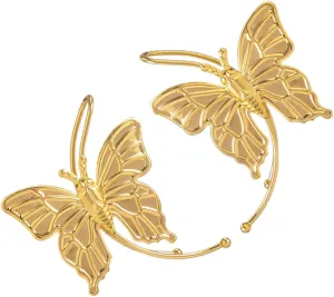 Boho Earrings for Women Dangly Ear Cuffs Butterfly Cuff Earring Wedding Party Jewelry