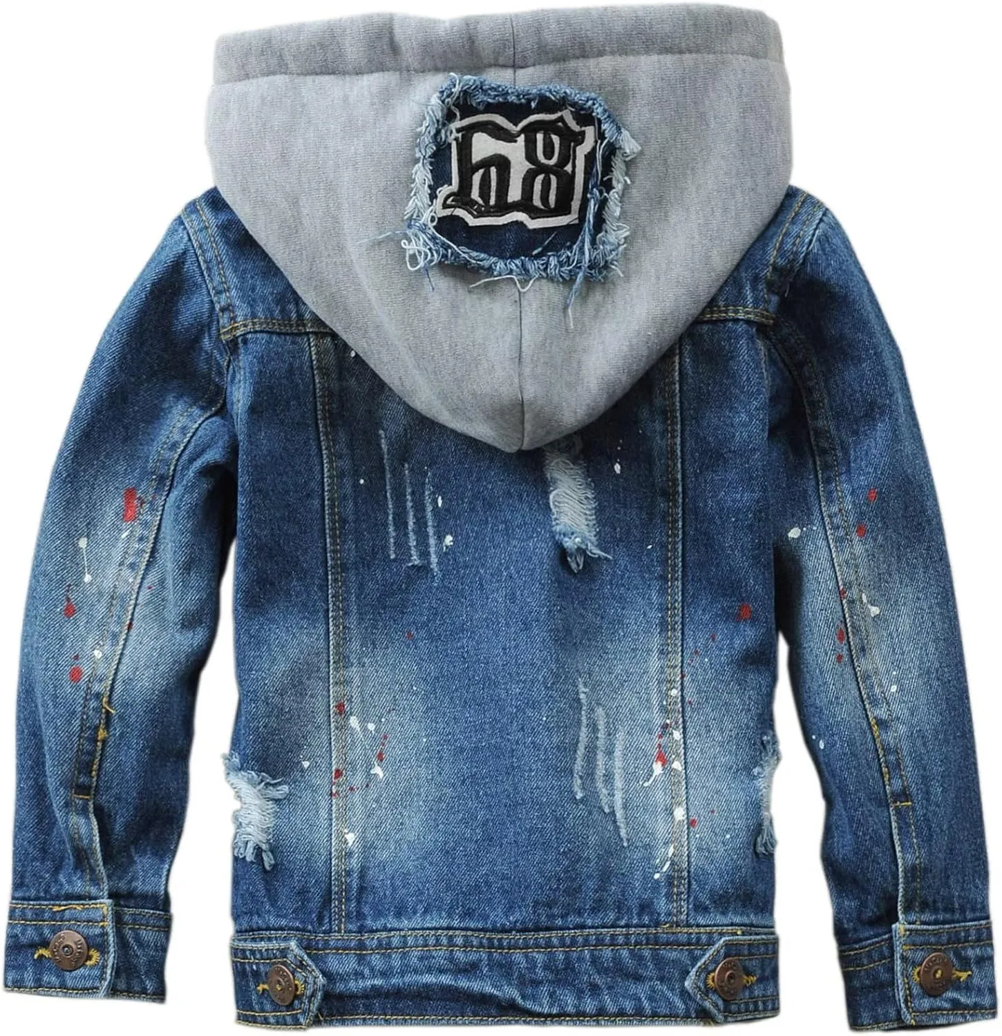 Boys' Denim Jacket Outerwear, 12M-14 Years