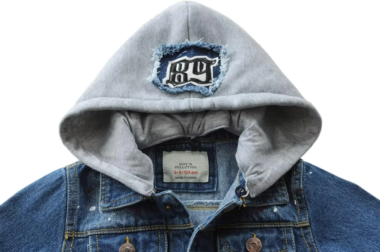 Boys' Denim Jacket Outerwear, 12M-14 Years