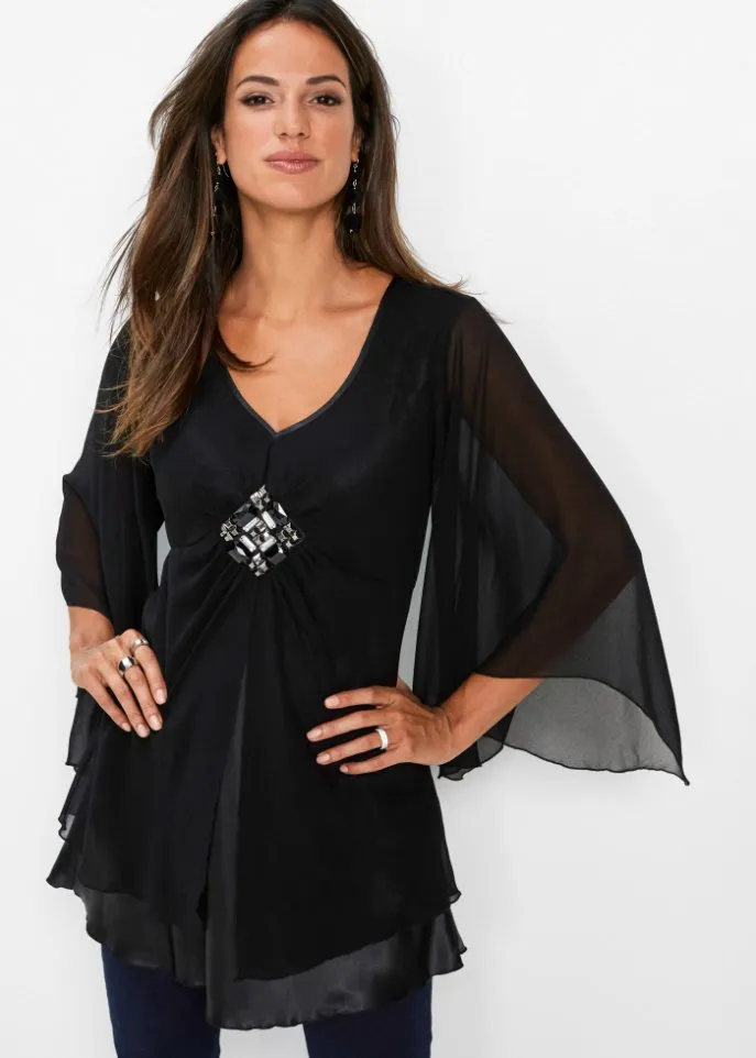 Bpc Selection tunic blouse, black