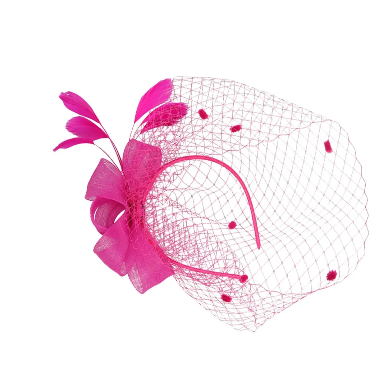 Bride Headdress Mesh Head Flower Hairpin Elegant Headwear Hair Accessory