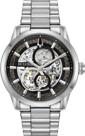 Bulova Mens Classic Sutton Automatic Stainless Steel Bracelet Watch