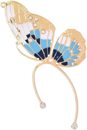 Butterfly Wing Ear Cuff for Women Charm Earring Cuff Non Pierced Design Elegant Accessory for Parties Everyday Wear Eye Catching Ear Decor