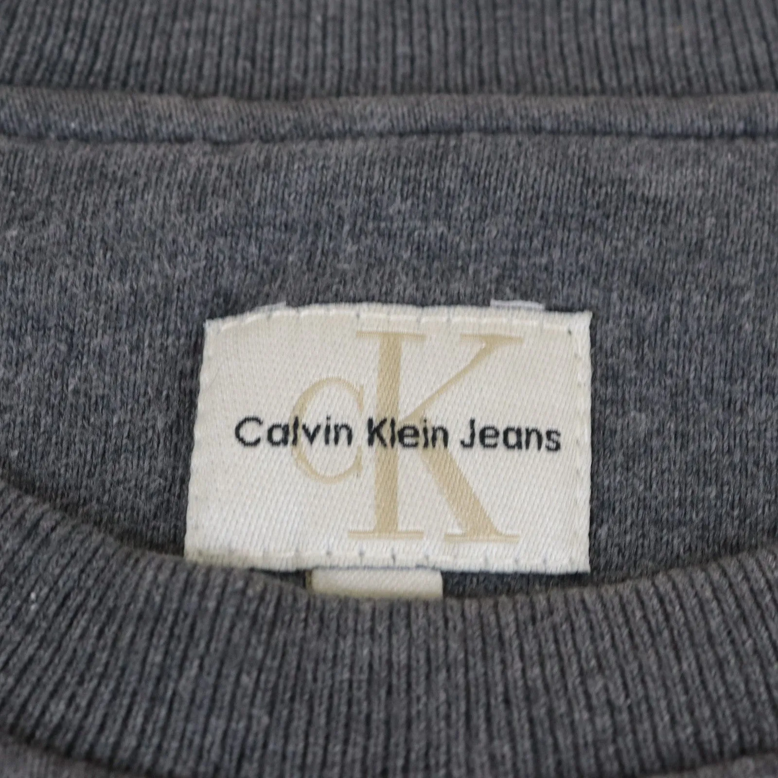 Calvin Klein Grey Embroidered Sweatshirt