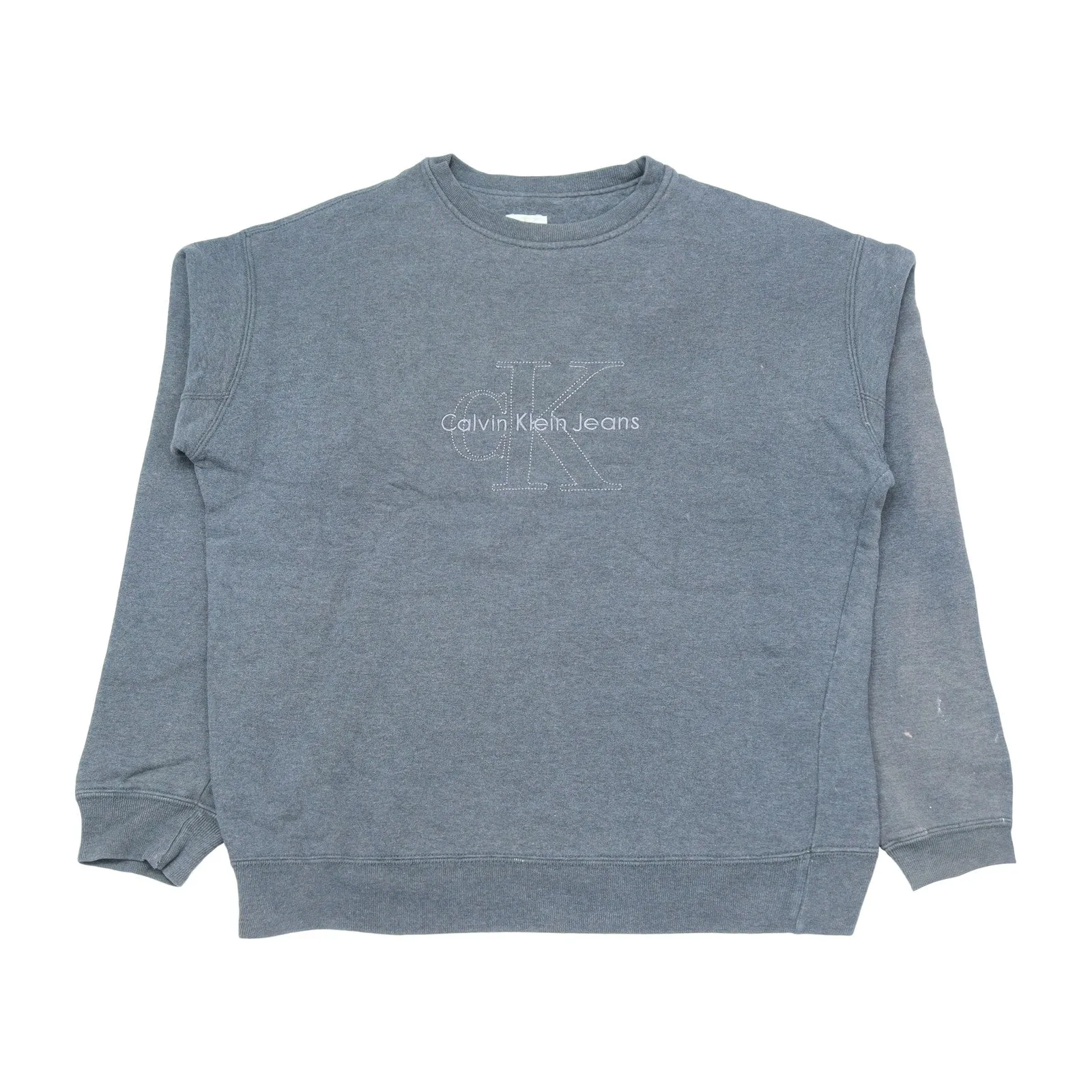 Calvin Klein Grey Embroidered Sweatshirt
