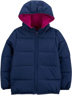 Carter's Cozy Quilted PufferCoat for Girls - Warm and Stylish Winter Outerwear