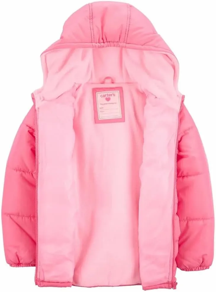 Carter's Cozy Quilted PufferCoat for Girls - Warm and Stylish Winter Outerwear
