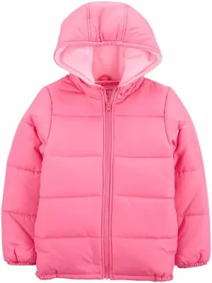 Carter's Cozy Quilted PufferCoat for Girls - Warm and Stylish Winter Outerwear