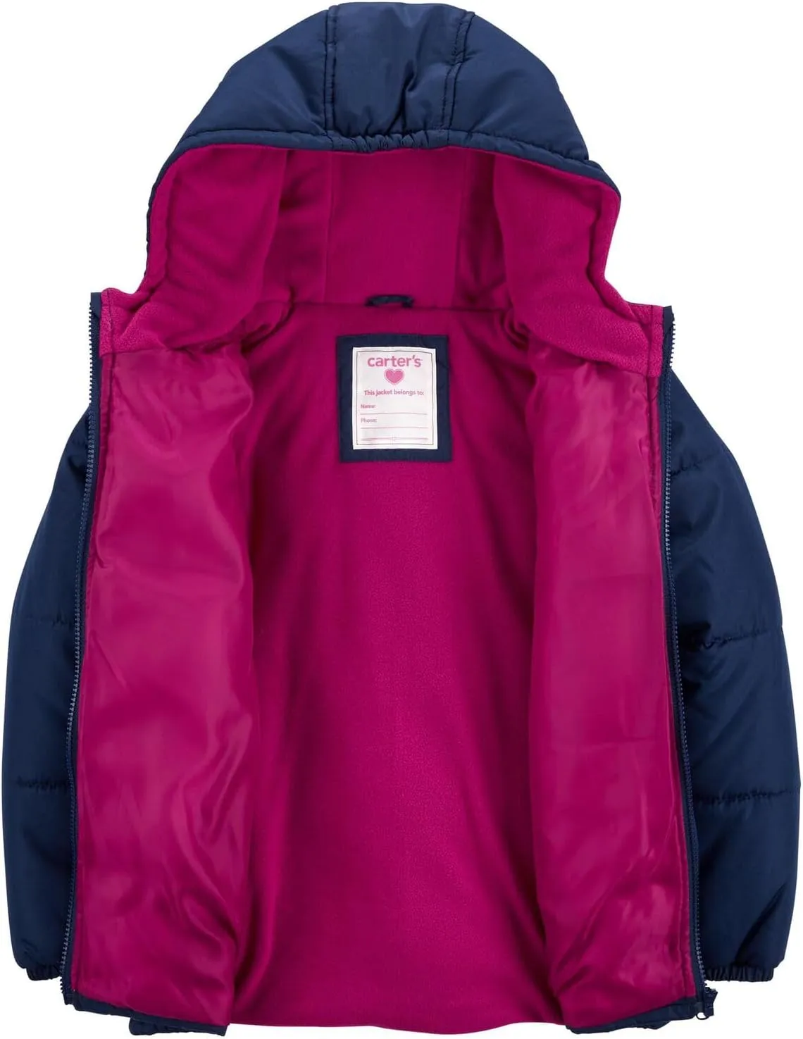 Carter's Cozy Quilted PufferCoat for Girls - Warm and Stylish Winter Outerwear