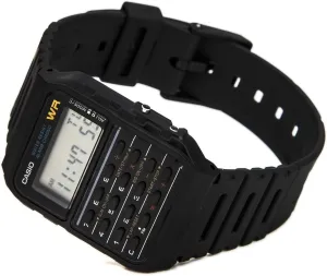 Casio Casio-CA53W-1Z Watch, Black/White, Strip, Black/White, PEQUEO, Strip