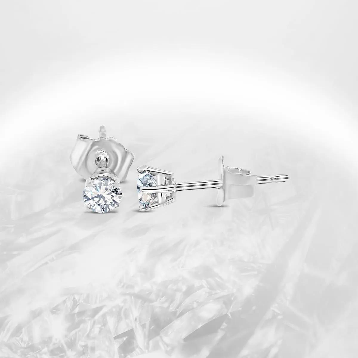 Certified 1/4-3.0 Carat Lab Grown Diamond Earrings in 14K Gold, Premium Collection of Diamond Stud Earrings for Women and Men, Quality Studs in Exceptional Color/Clarity