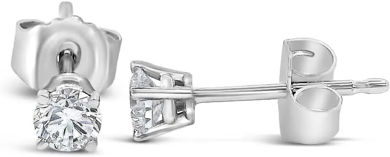 Certified 1/4-3.0 Carat Lab Grown Diamond Earrings in 14K Gold, Premium Collection of Diamond Stud Earrings for Women and Men, Quality Studs in Exceptional Color/Clarity