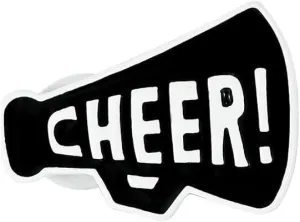 CHEER Megaphone Brooch Pins Megaphone Cheer Game Day Enamel Badge Football Rugby Ball Sports Cheerleading Team Sports Fans Favors