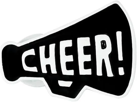 CHEER Megaphone Brooch Pins Megaphone Cheer Game Day Enamel Badge Football Rugby Ball Sports Cheerleading Team Sports Fans Favors