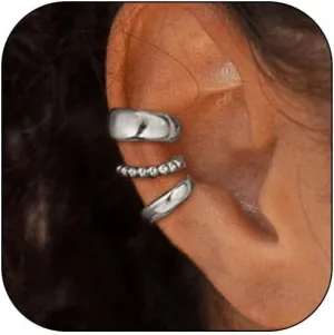 Chunky Ear Cuffs for Women Trendy Dainty 14K Gold Plated Non Piercing Cuff Earring Cartilage Clip on Jewelry Gift