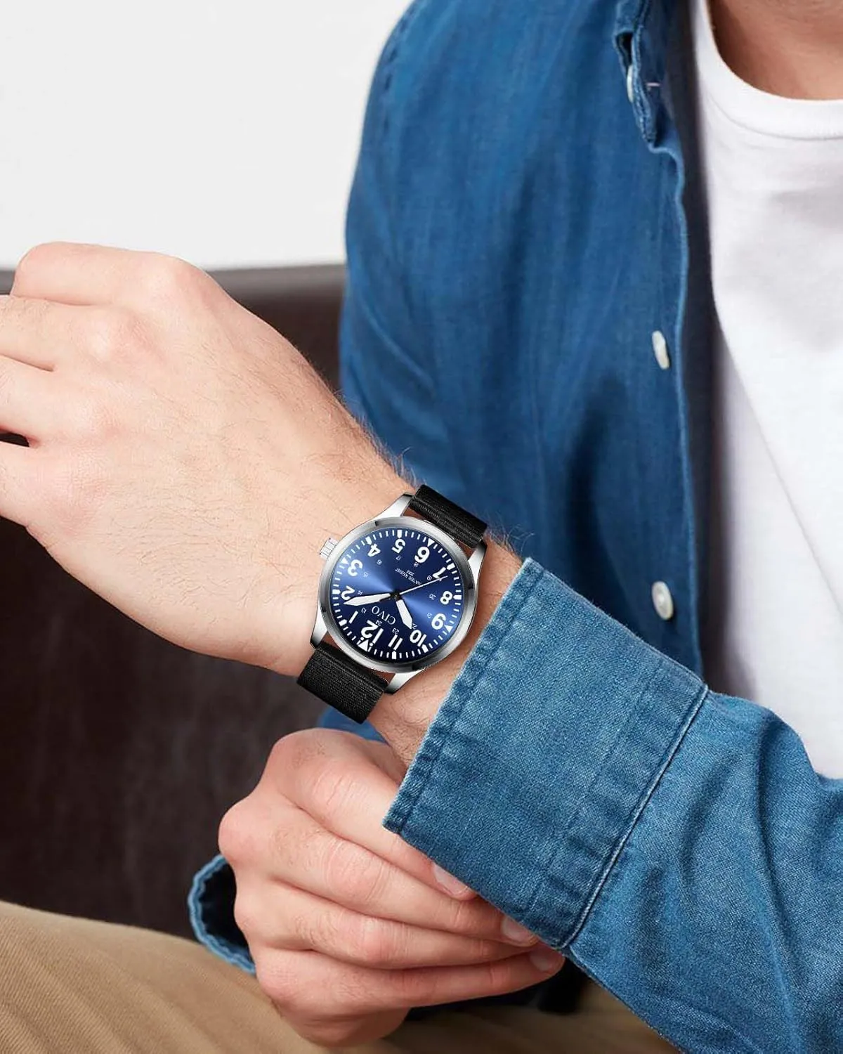 CIVO Military Watch for Men Waterproof: Analog Mens Watches Classic- Field Wrist Watches for Man