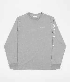 Columbia North Cascades Long Sleeve T-Shirt - Columbia Grey Heather / White