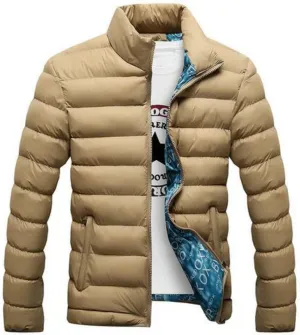 Colygamala Men's Winter Cotton Padded Jacket Sports Quilted Outerwear Coat