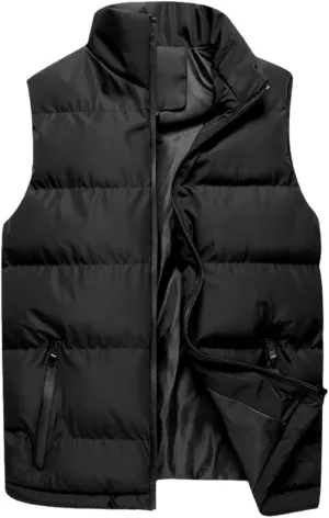 Cotton Vest Men Winter Jackets Thick Sleeveless Coat Warm Padded Waistcoat
