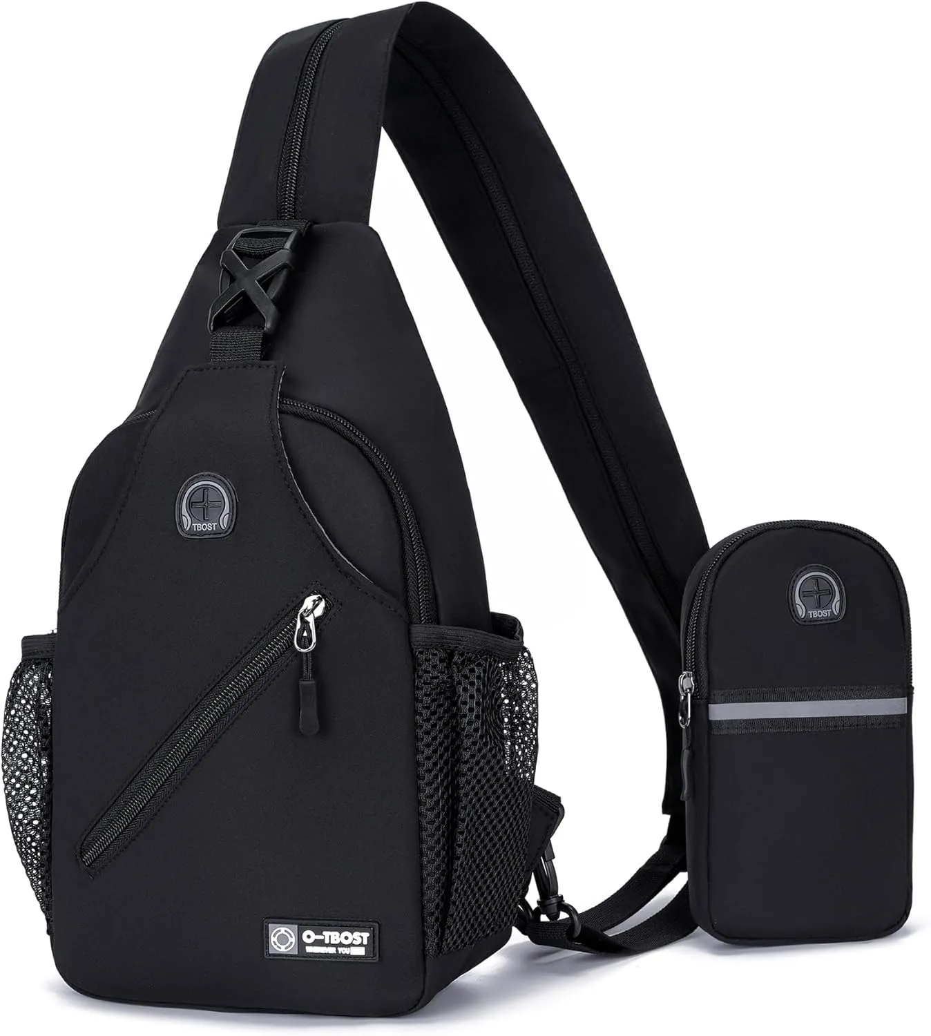 Cross Body Bags for Women & Men Waterproof Sling Backpack with Mini Phone Bag Personal Item Travel Bag Anti-Theft Daypack for Summer Travel Essentials Hiking