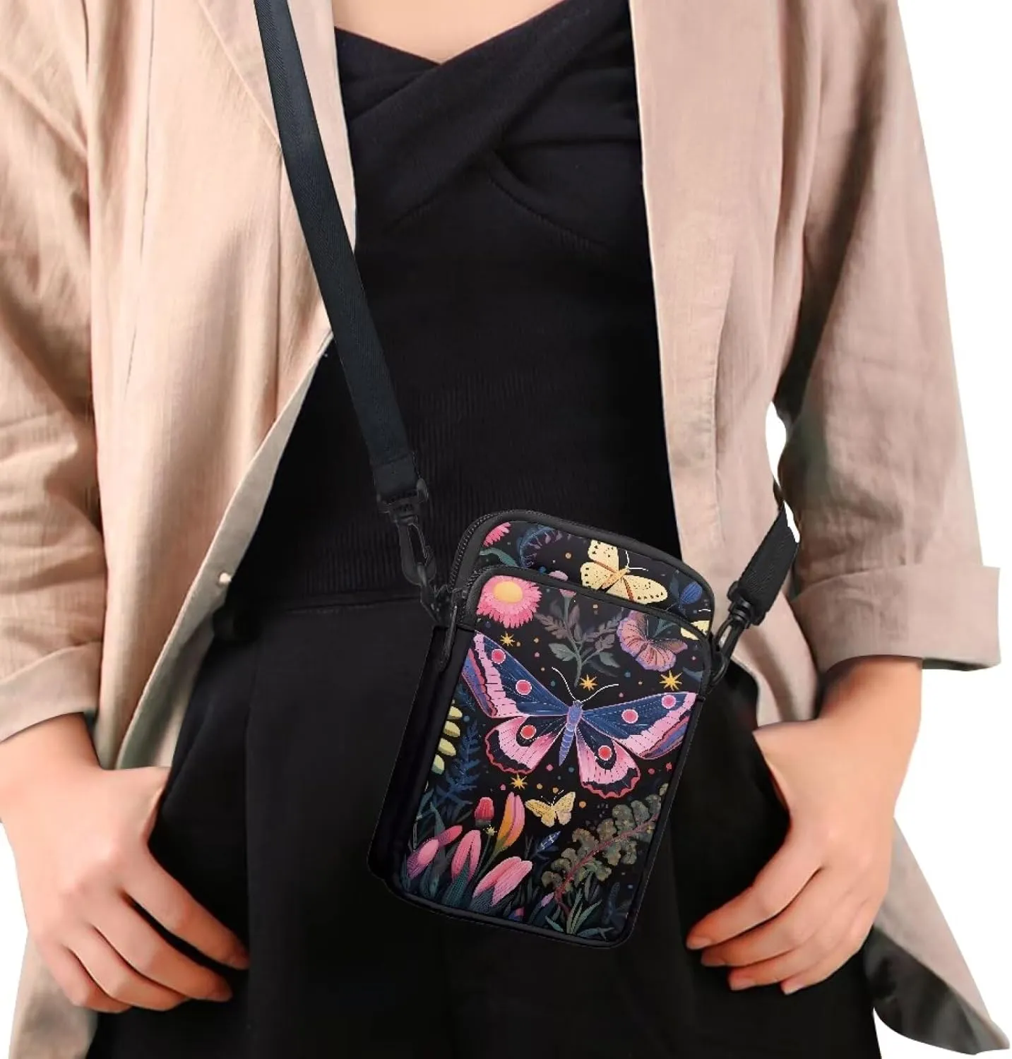 Crossbody Purse Bag for Women Fashion Phone Purses with Crossbody Strap for Hiking Traveling