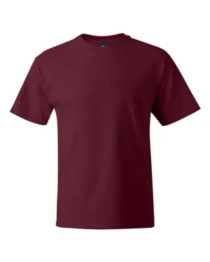 Custom Embroidered - Hanes - Beefy-T® T-Shirt - Cardinal - 5180