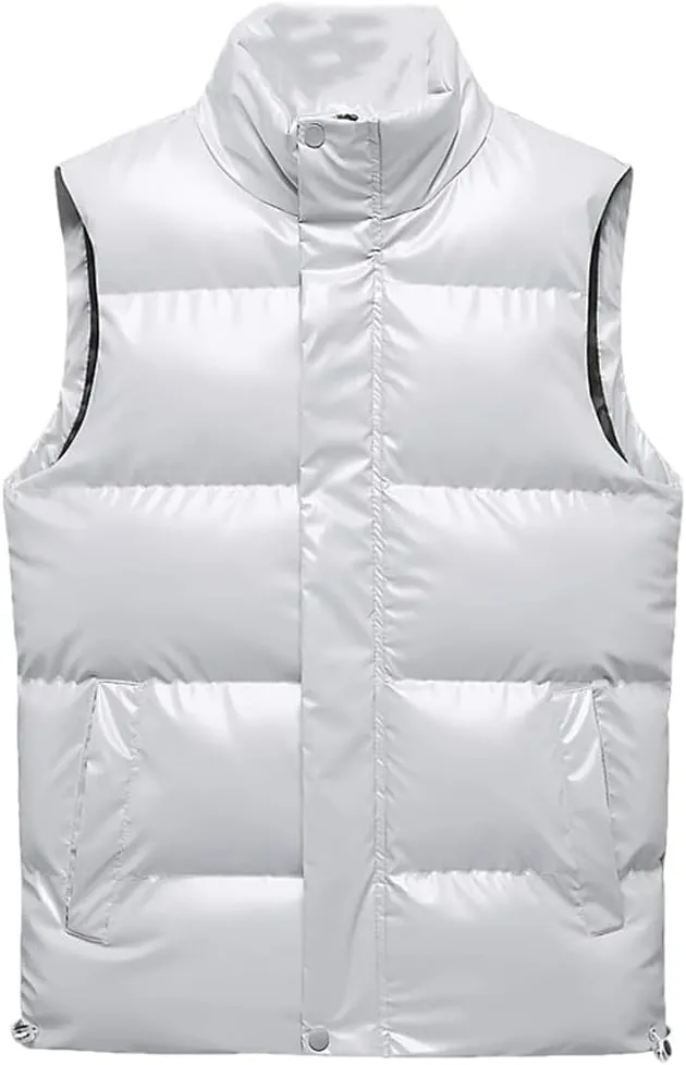 DBFBDTU Men Sleeveless Jacket Winter Men Warm Cotton Padded Vest Jackets Male Autumn Waistcoat