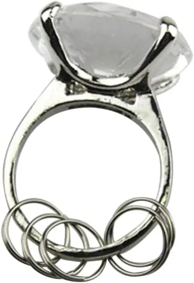 Didiseaon Mujer Diamond Engagement Ring Keychain Jewelry Charm - Handbag Key Holder / Car Key Ring