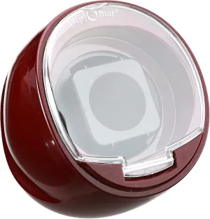 Diplomat Single Burgundy Watch Winder with Built-In IC Timer