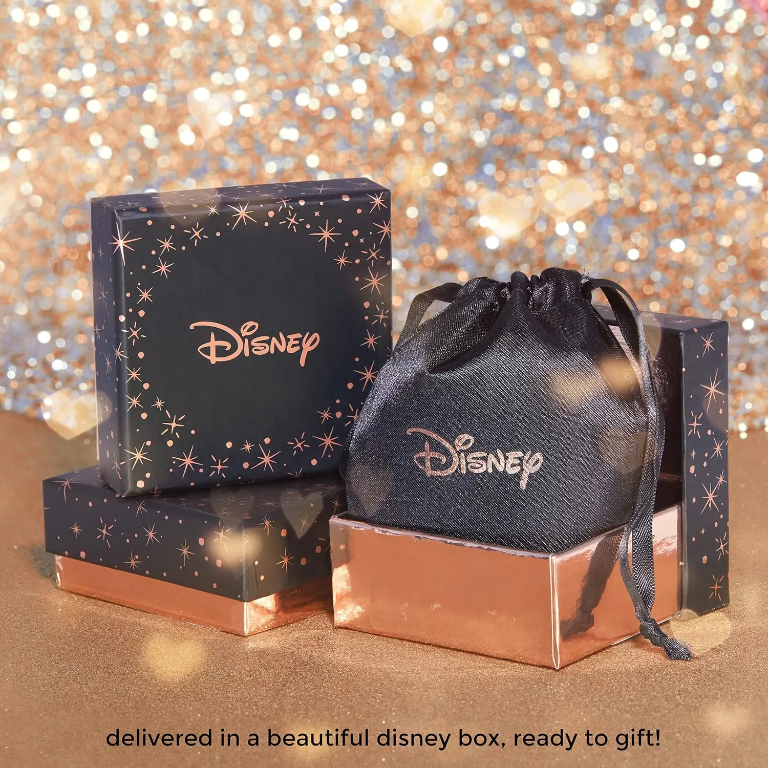 Disney Minnie Mouse Jewelry, Sterling Silver Pave Birthstone Crystal Stud Earrings