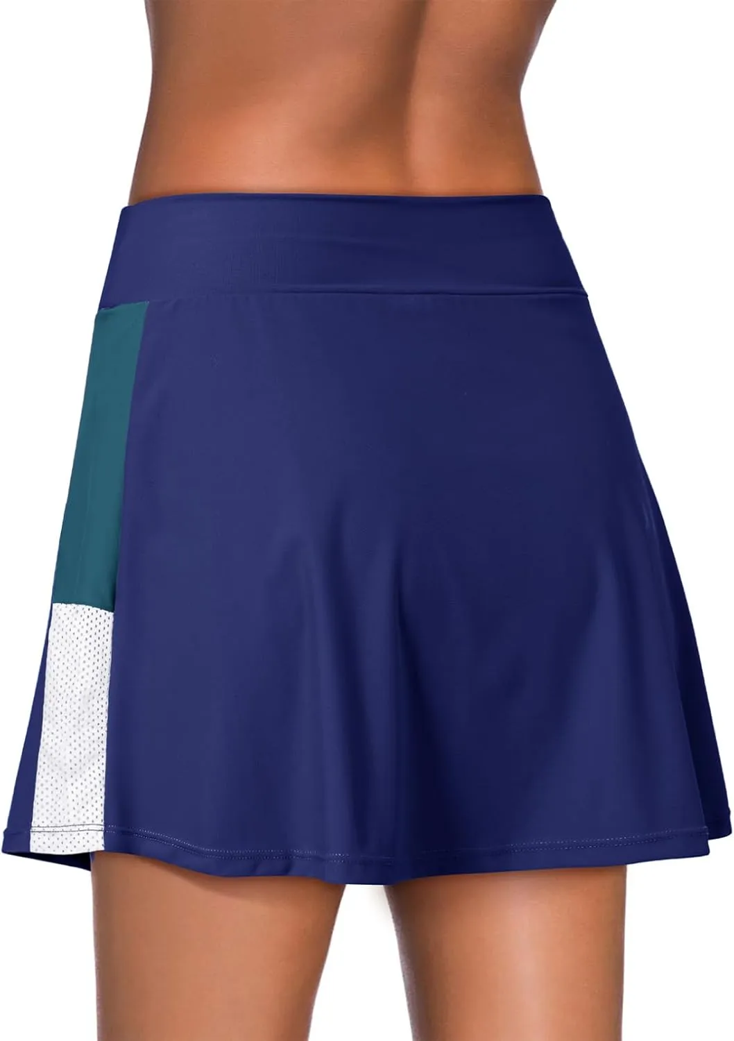 Dokotoo Womens Swim Skirt Tummy Control Color Block Tankini Swimdress Bikini Bathing Suit Swimsuit Bottoms