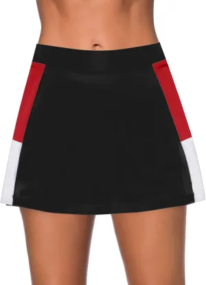 Dokotoo Womens Swim Skirt Tummy Control Color Block Tankini Swimdress Bikini Bathing Suit Swimsuit Bottoms